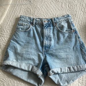 High waist Zara denim shorts